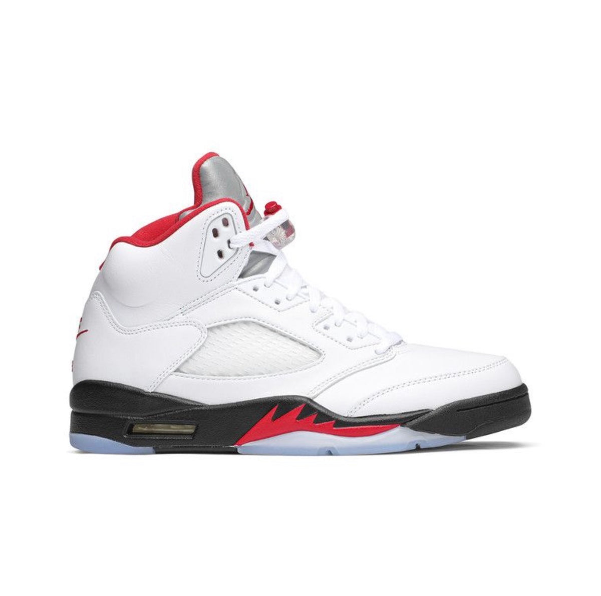 Retro 5 White Fire Red