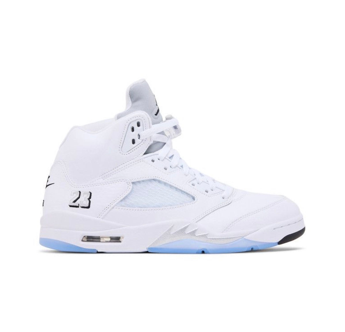 Retro 5 White Metallic